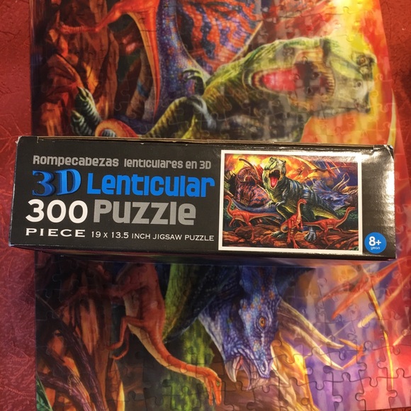 3D lenticular Dinosaur puzzle - Picture 3 of 5
